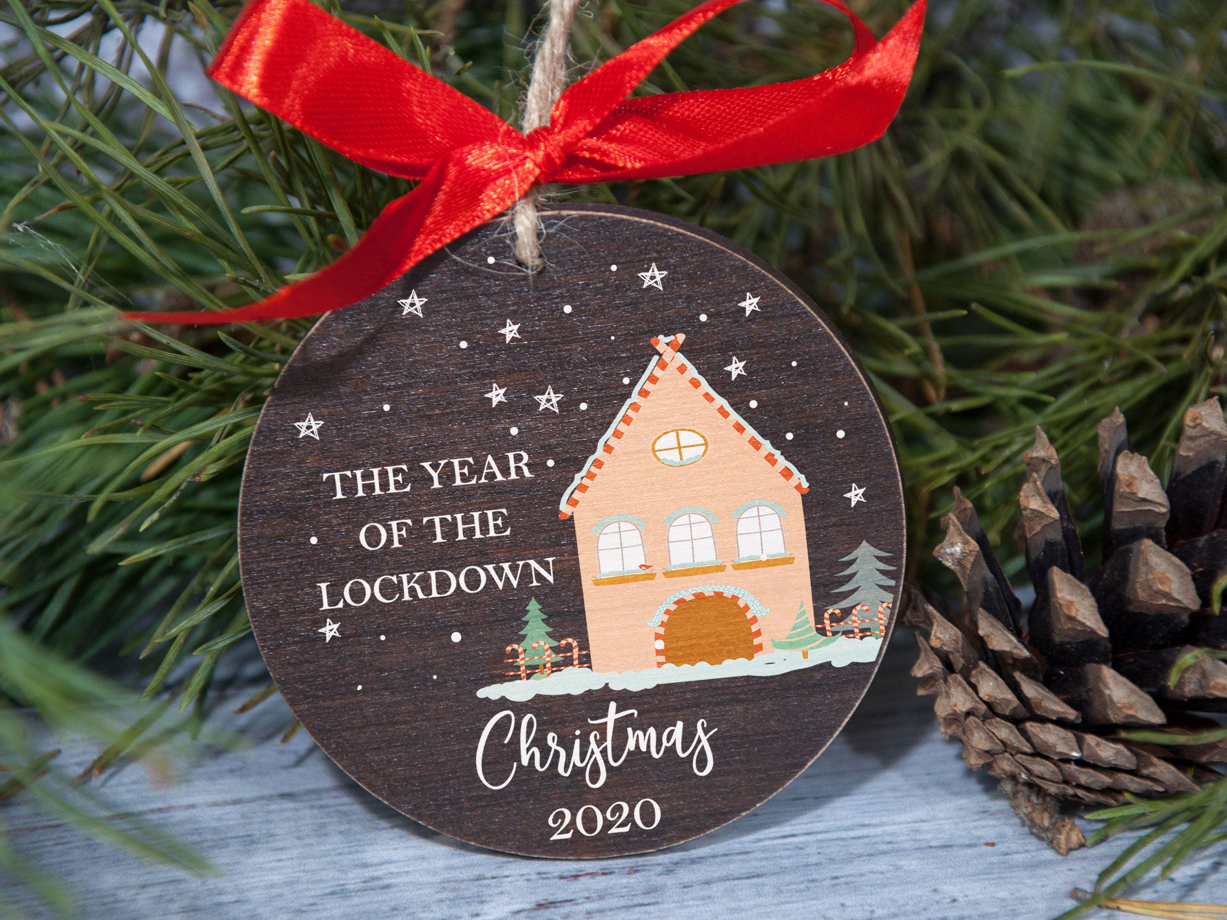 Lockdown Christmas Ornament - Quarantine Christmas Bauble